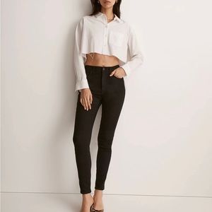 Madewell 10" High-Rise Skinny Jeans NWT - black - 25